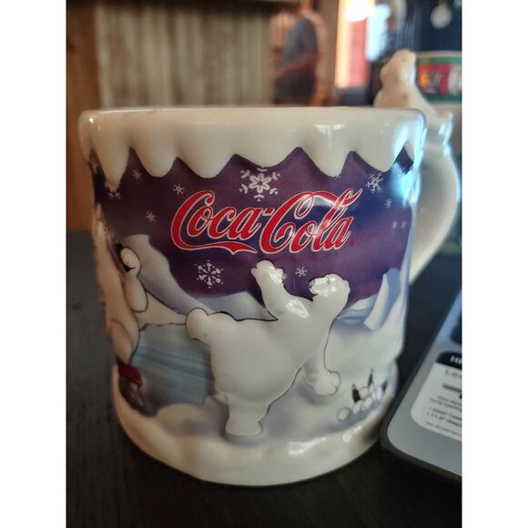 Vintage 2002 Houston Harvest Coca Cola Coffee Mug - Picture 1 of 3